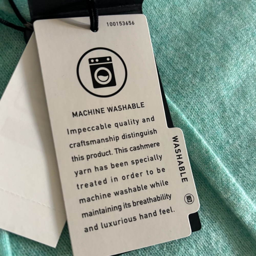 Ralph Lauren RLX Cashmere Light Blue/ Green Men's Sweater Hoodie - Picture 6 of 16